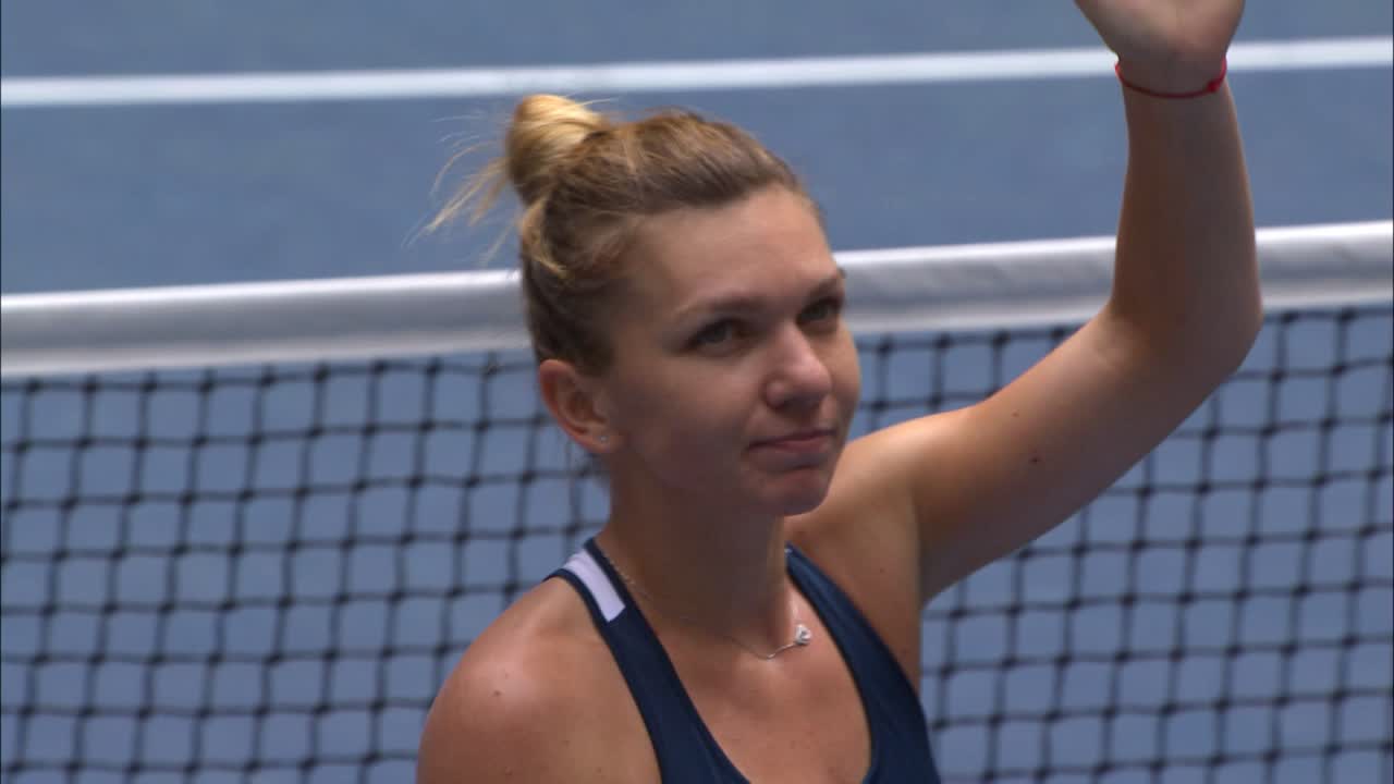 Timea Babos vs. Simona Halep US Open Highlights & Features Official