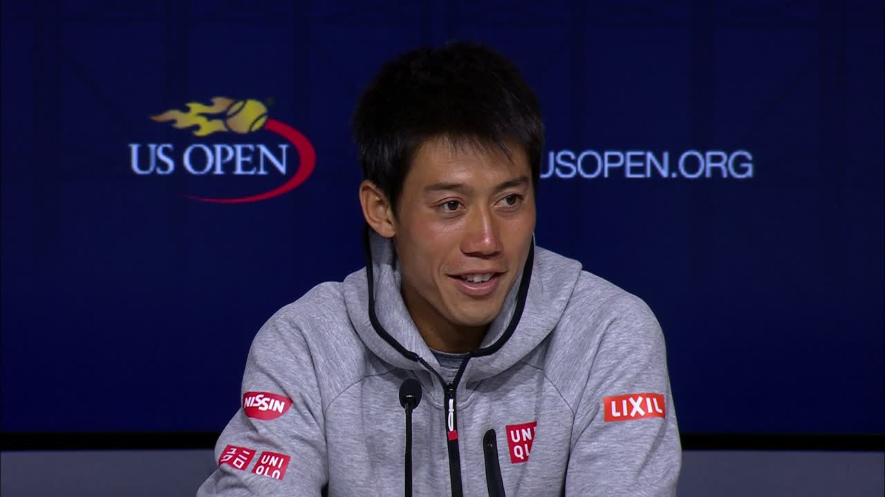 Kei Nishikori Interview (Quarterfinals) US Open Highlights & Features