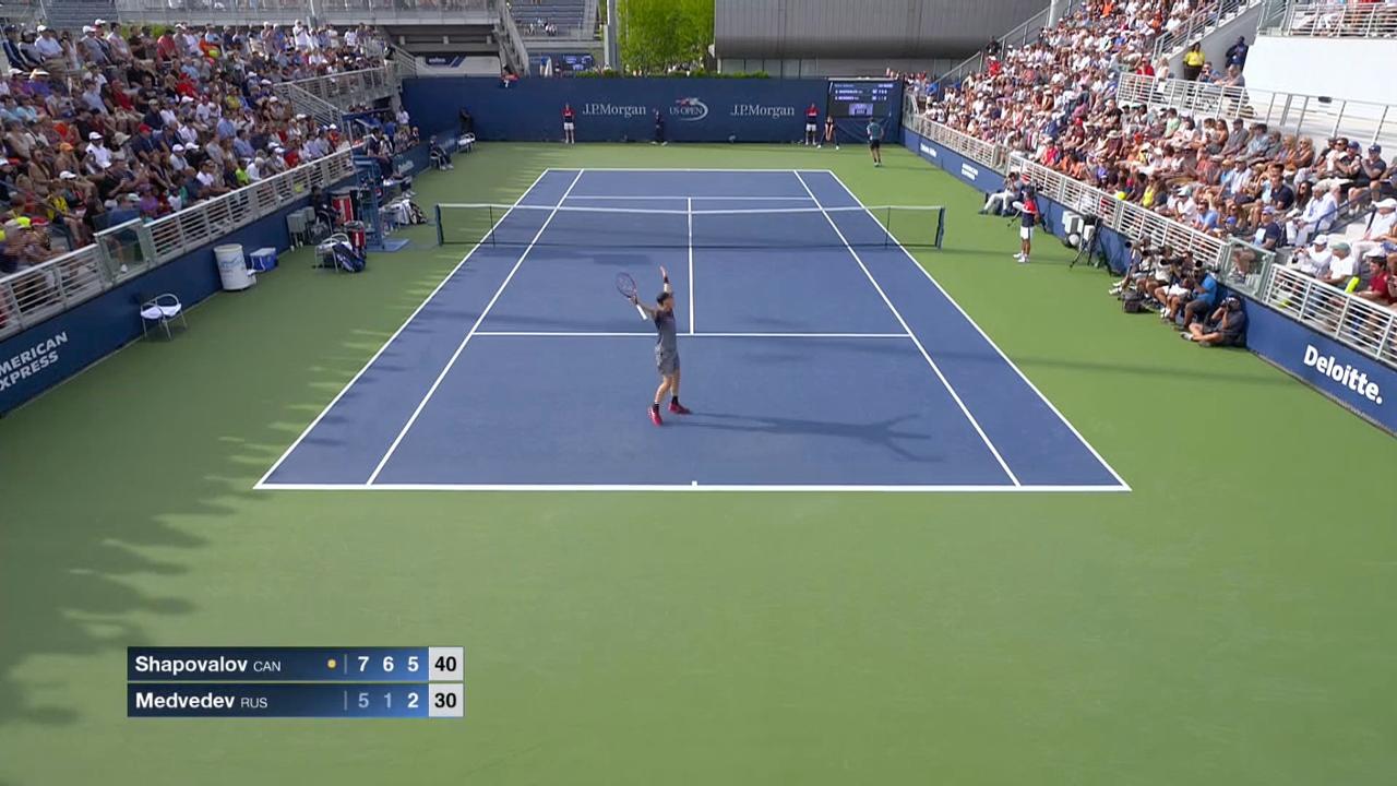 Shapovalov vs. Medvedev US Open Highlights & Features Official Site