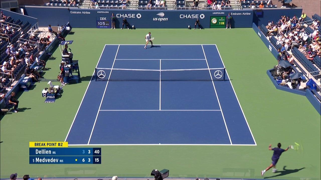 AI Match Highlight Hugo Dellien vs Daniil Medvedev - US Open Highlights and Features - Official Site of the 2023 US Open Tennis Championships