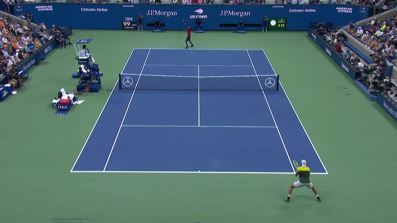 AI Match Highlight Matteo Berrettini vs Gael Monfils - US Open Highlights and Features - Official Site of the 2023 US Open Tennis Championships