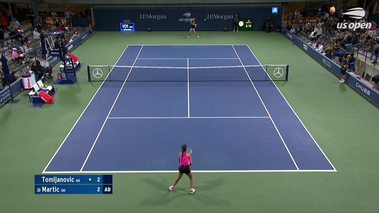 Tomljanovic vs. Martic R2 Highlights US Open Highlights & Features