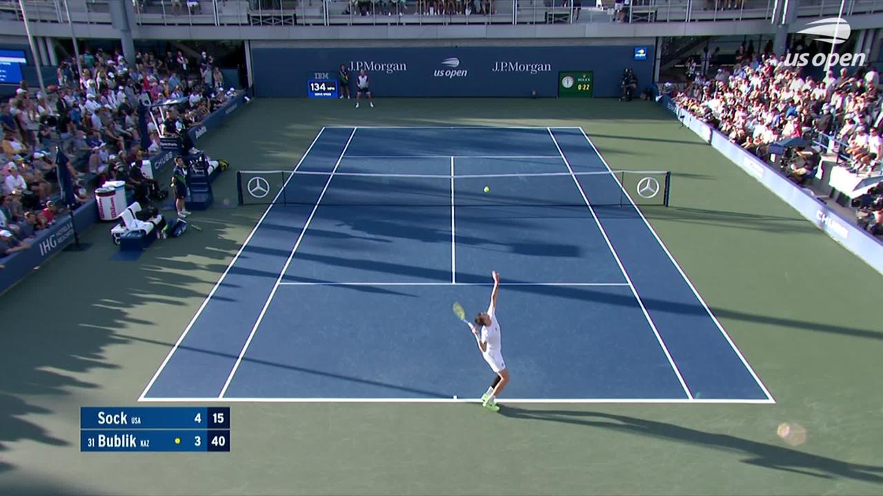 Sock vs. Bublik R2 Highlights US Open Highlights & Features Official Site of the 2023 US