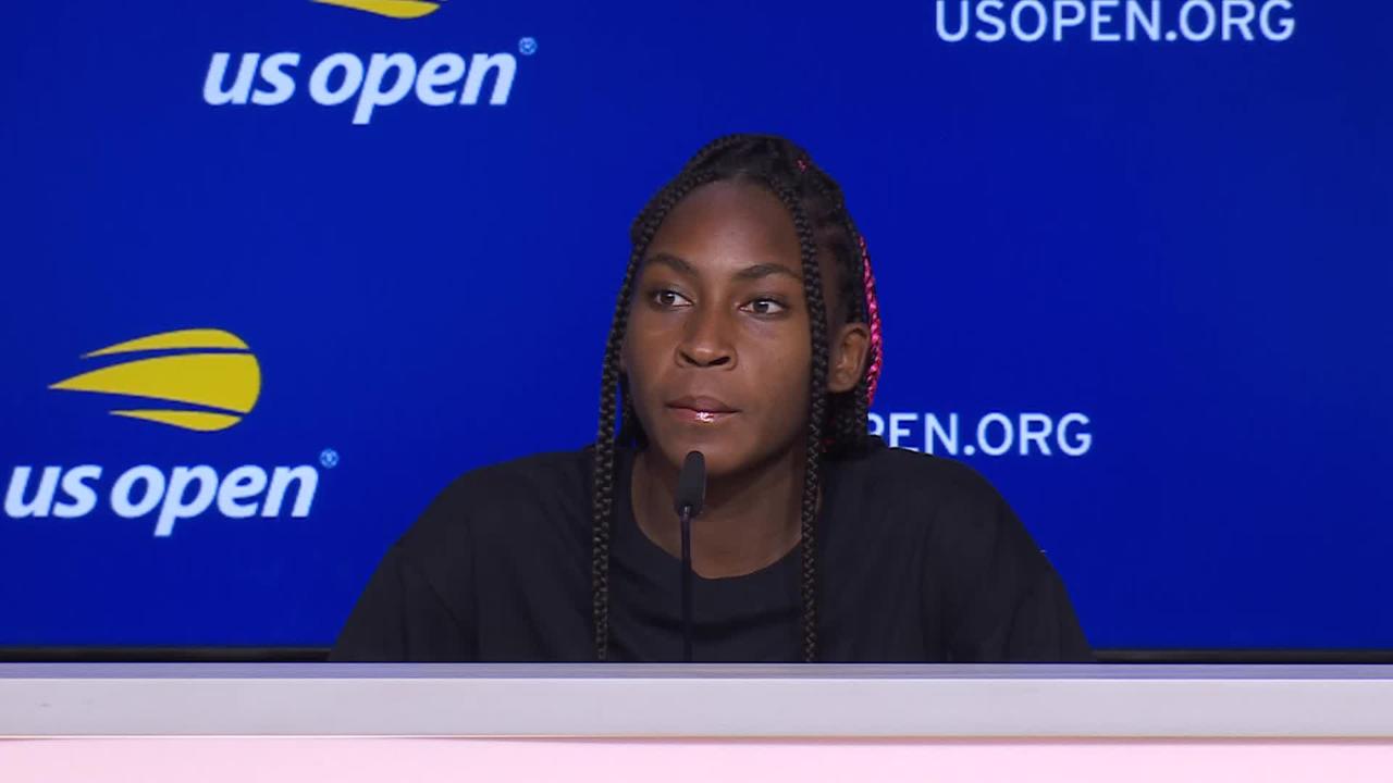 Press Conference Coco Gauff, R1 US Open Highlights & Features