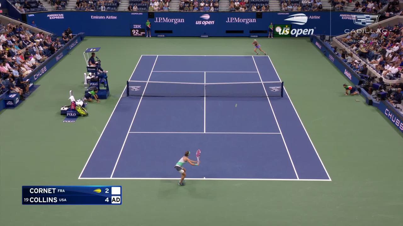 Alize Cornet Vs Danielle Collins Highlights Round 3 Set 1 Us Open Highlights And Features 1446