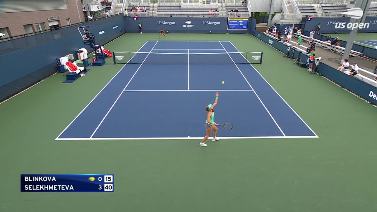 Anna Blinkova Vs Oksana Highlights Round 1 Qualifying Anna Blinkova Vs Oksana Highlight US Open 2022 1st Round 2 Thumbnail 1280x720 