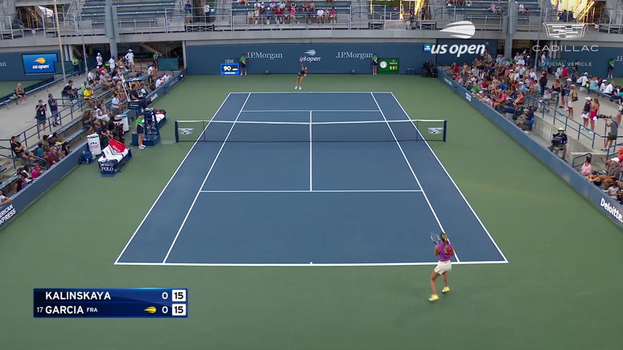 Anna Kalinskaya vs. Caroline Garcia Highlights Round 2 US Open
