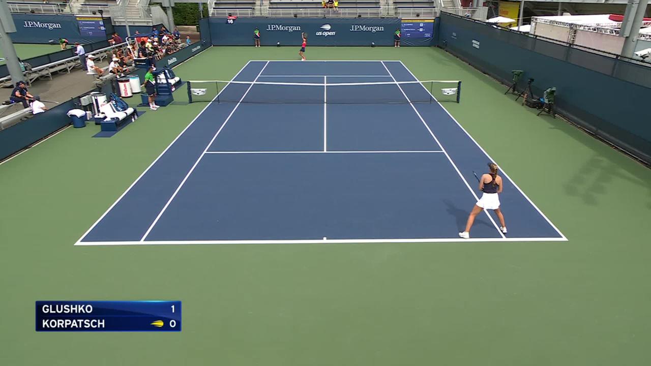 Lina Glushko vs. Tamara Korpatsch Extended Highlights Round 1 Qualifying US Open Highlights