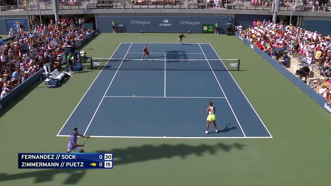 Opposites attract for Leylah Fernandez and Jack Sock in US Open mixed