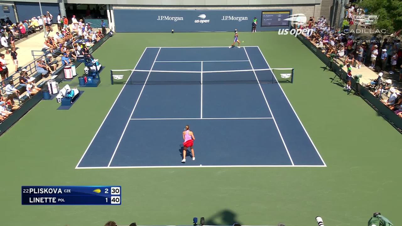 Photos Karolina Pliskova vs. Magda 2022 US Open first round