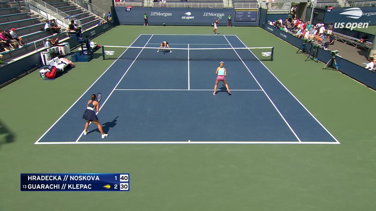Noskova/Hradecka vs. Guarachi/Klepac Highlights | Round 2 - US Open ...