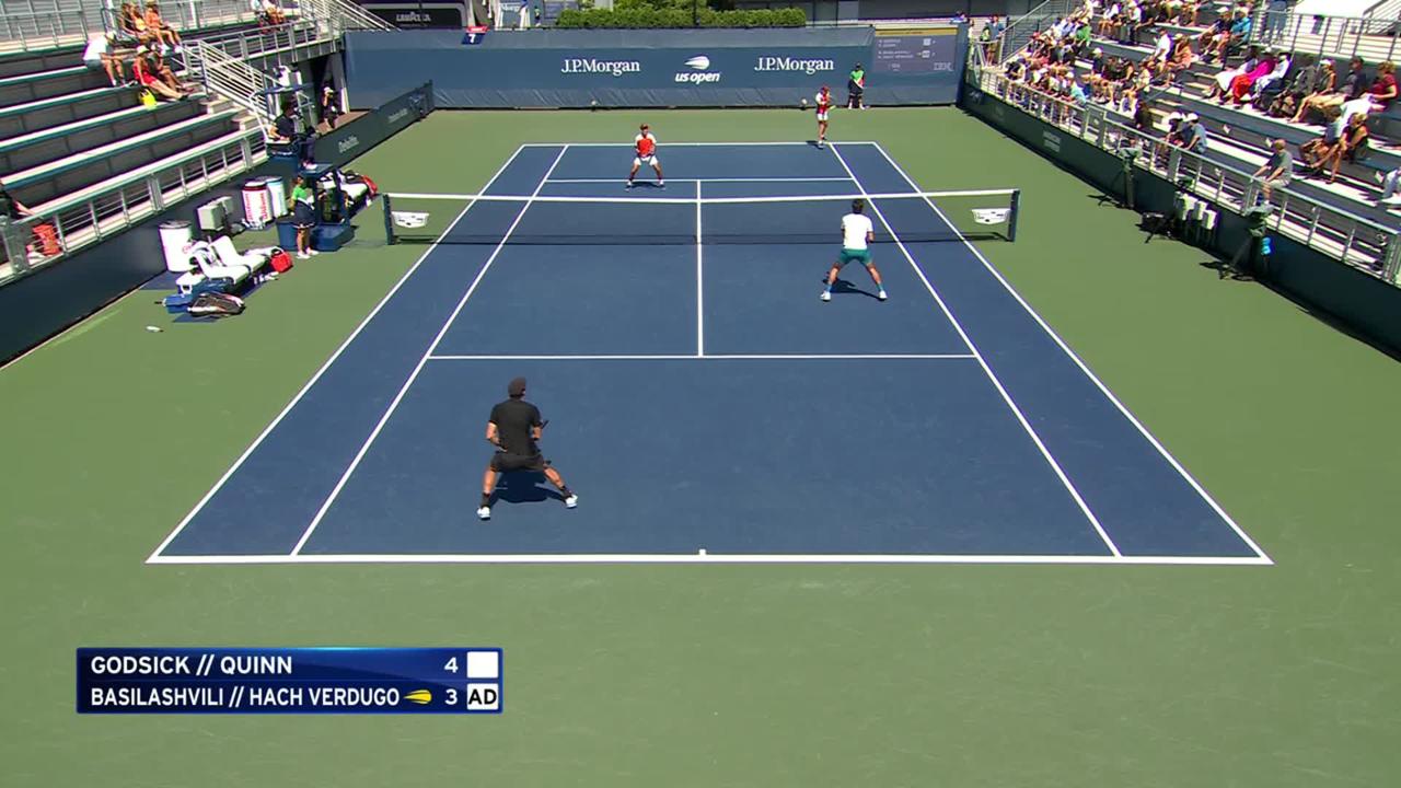 Godsick/Quinn vs. Basilashvili/Hach Verdugo Highlights Round 1 US