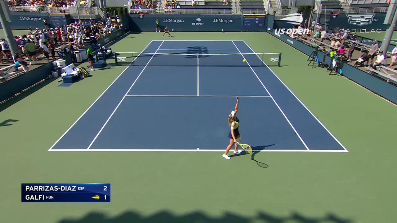 Nuria Parrizas Diaz Vs Dalma Galfi Highlights Round 1 Us Open Highlights And Features 5880