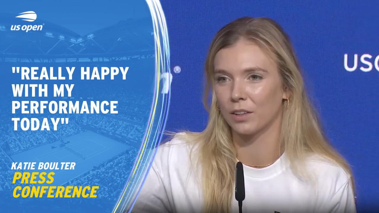 Katie Boulter Press Conference Round 1 US Open Highlights & Features Official Site of the