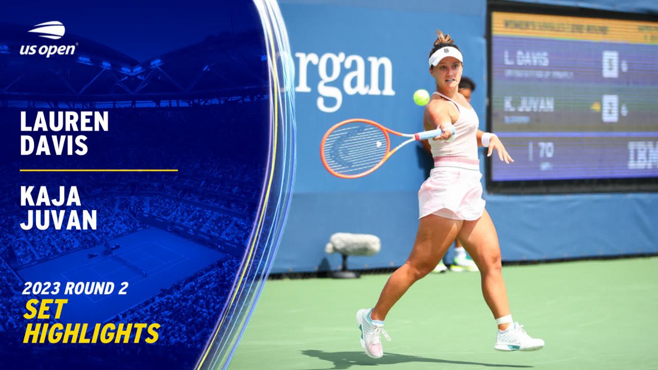 Davis vs. Juvan Highlights Round 2, Set 1 US Open Highlights