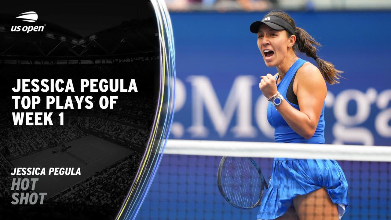 Jessica Pegula Top Plays of Week 1 US Open Highlights & Features