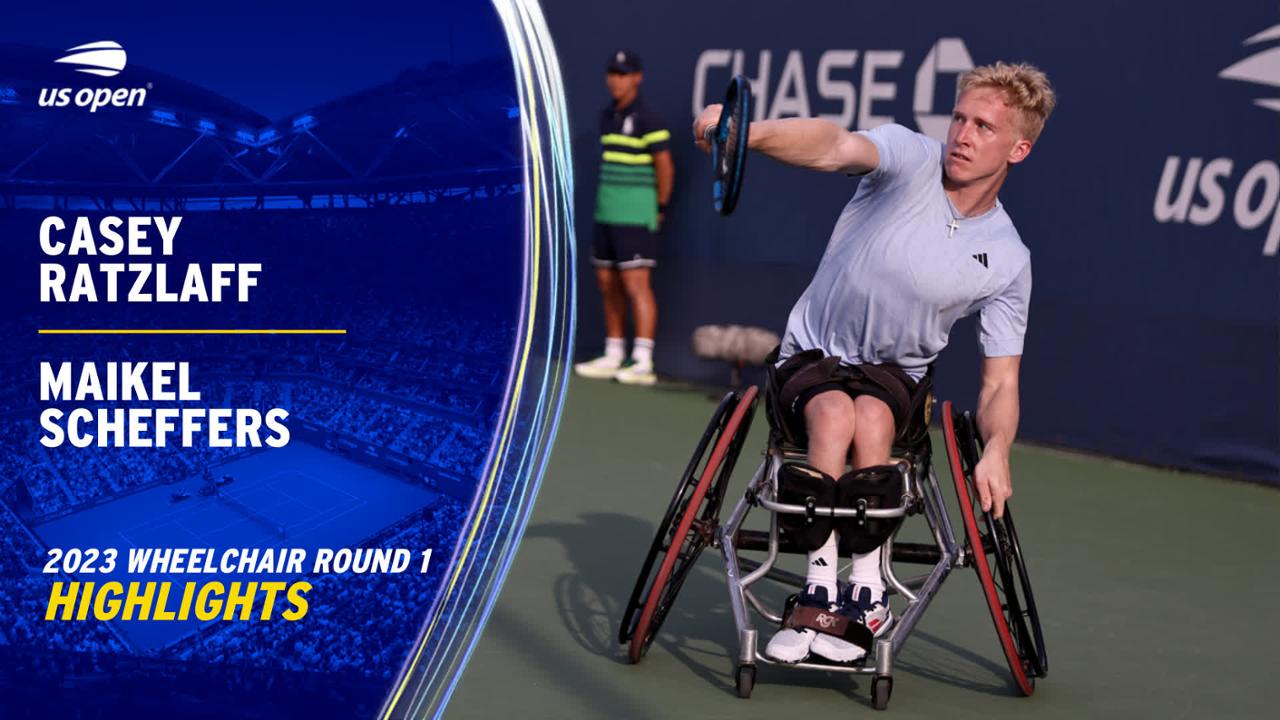 Ratzlaff vs. Scheffers Wheelchair Highlights | Round 1 - US Open ...