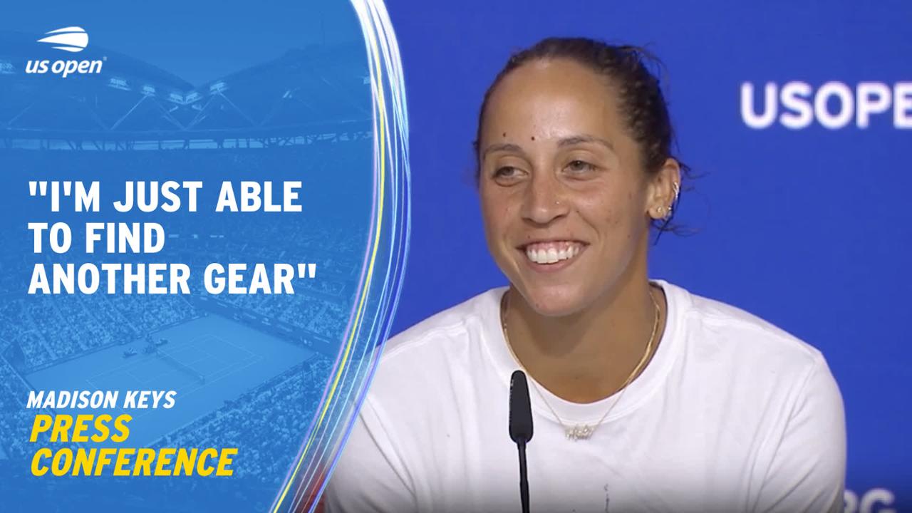 Madison Keys Press Conference Quarterfinal US Open Highlights