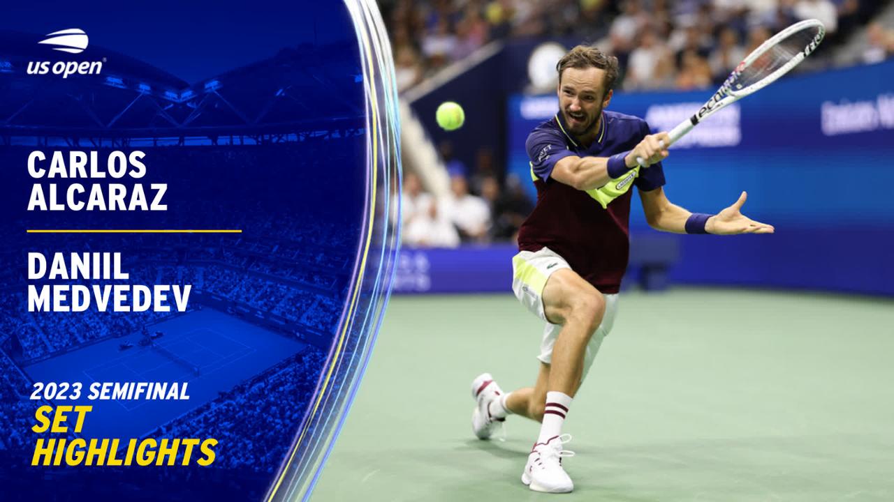 Alcaraz vs. Medvedev Highlights Semifinal, Set 4 US Open Highlights