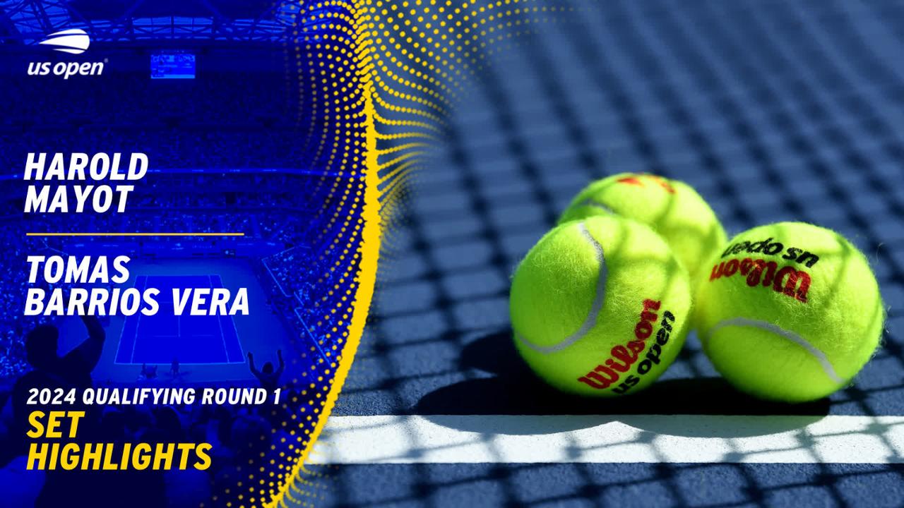 Mayot vs. Barrios Vera Qualifying Round 1, Set 2 US Open Highlights