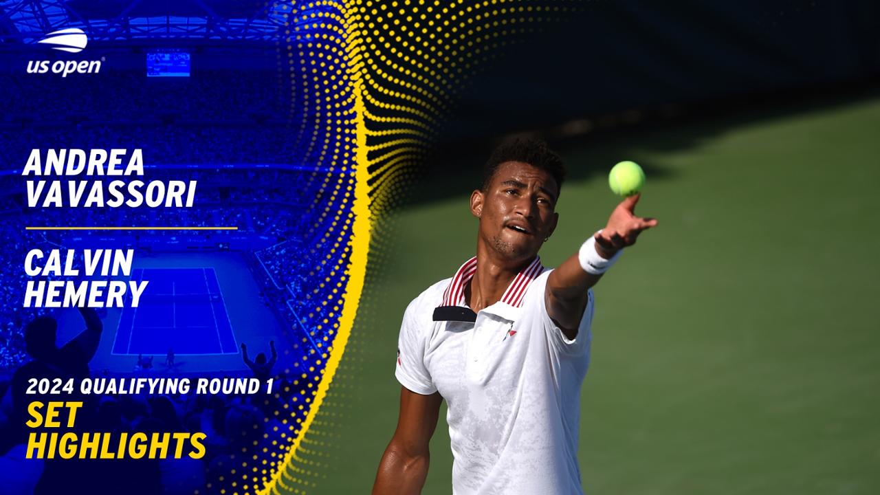 Vavassori vs. Hemery Highlights | Qualifying Round 1, Set 1 - US Open ...