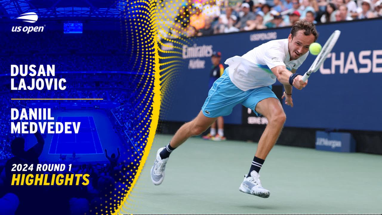 Lajovic vs. Medvedev Highlights Round 1 US Open Highlights