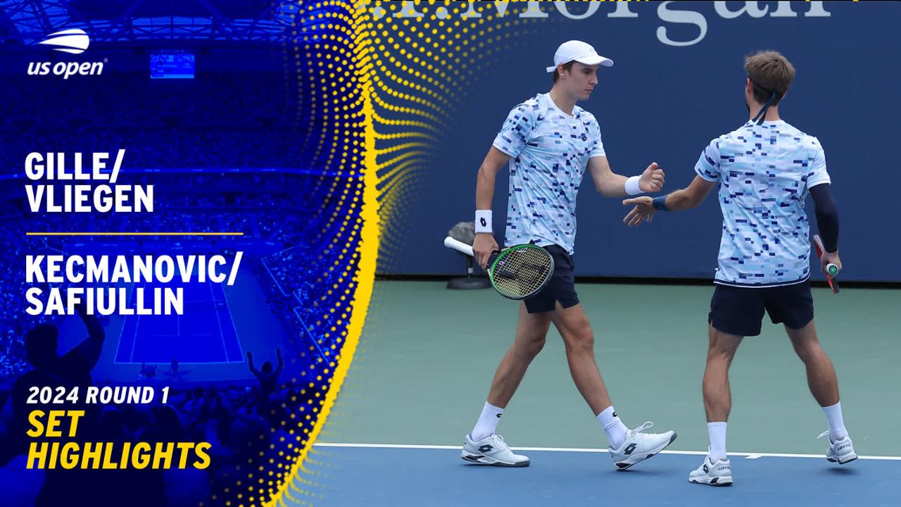 Gille/Vliegen vs. Kecmanovic/Safiullin Highlights Round 1, Set 3 US