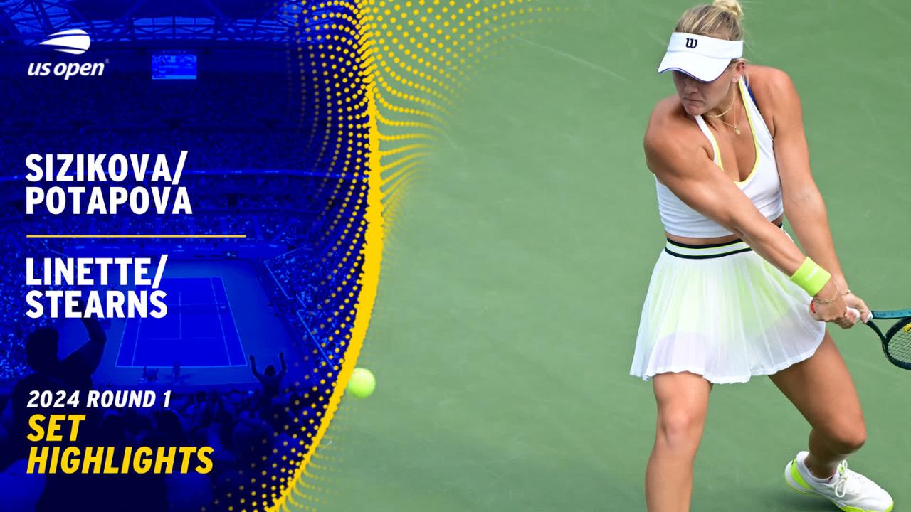 Potapova/Sizikova vs. Linette/Stearns Highlights | Round 1