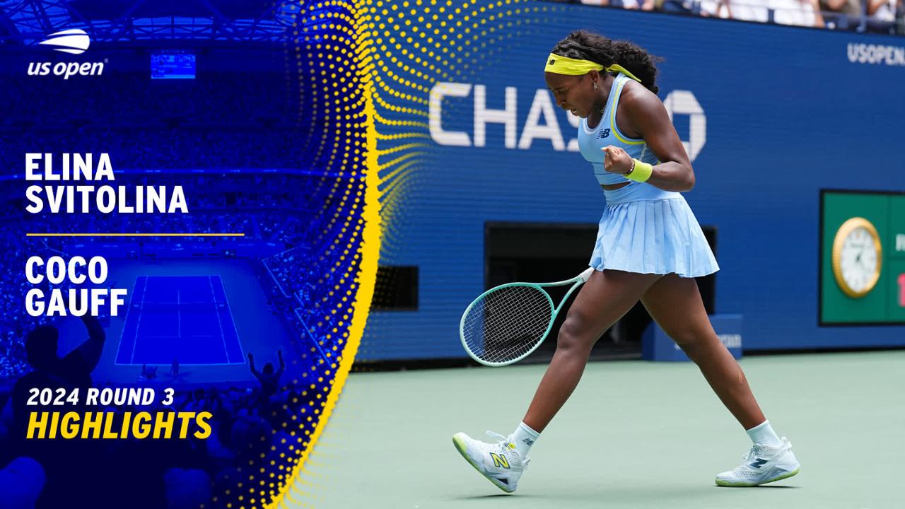 Svitolina vs. Gauff Highlights Round 3 US Open Highlights