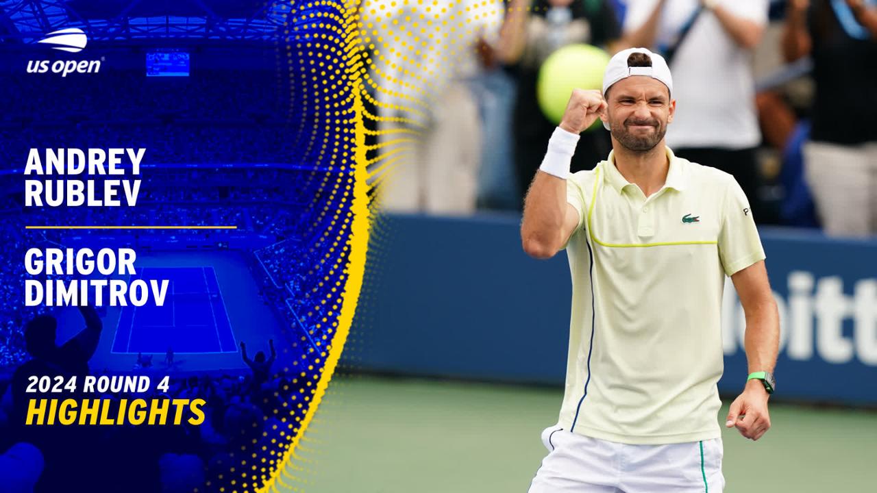 Grigor Dimitrov Dominates Andrey Rublev To Reach 2024 US Open ...