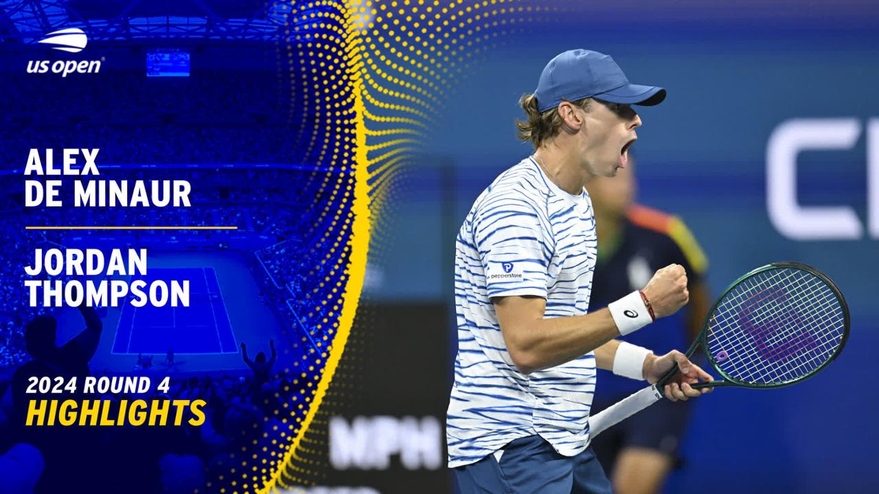 Us Open Stomp de Minaur vs. Thompson Highlights | Round 4 - US Open Highlights ...