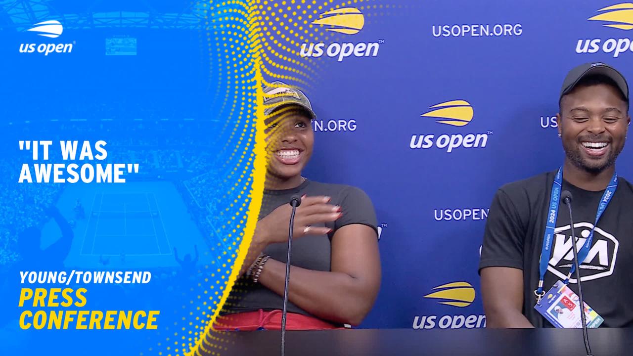 Taylor Townsend and Donald Young Press Conference 2024 US Open US